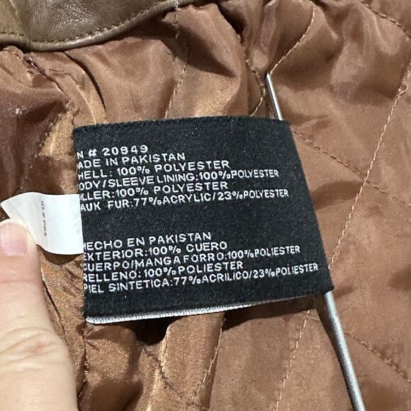 Vtg Excelled Bomber Aviator Jacket Leather Brown Men M Rider Distressed Patches - Picture 11 of 16